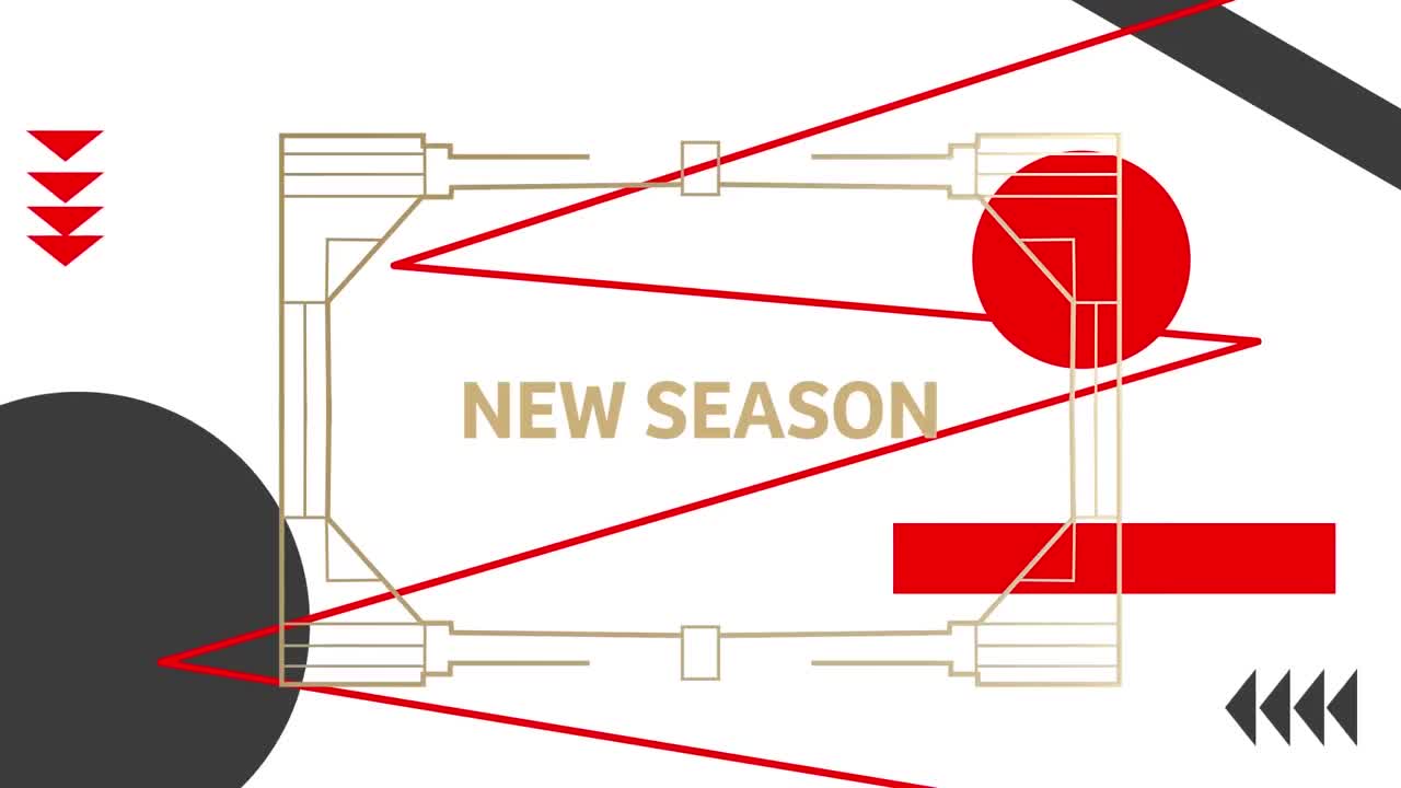 ⁇ 색 배경에 새 시즌 텍스트의 애니메이션