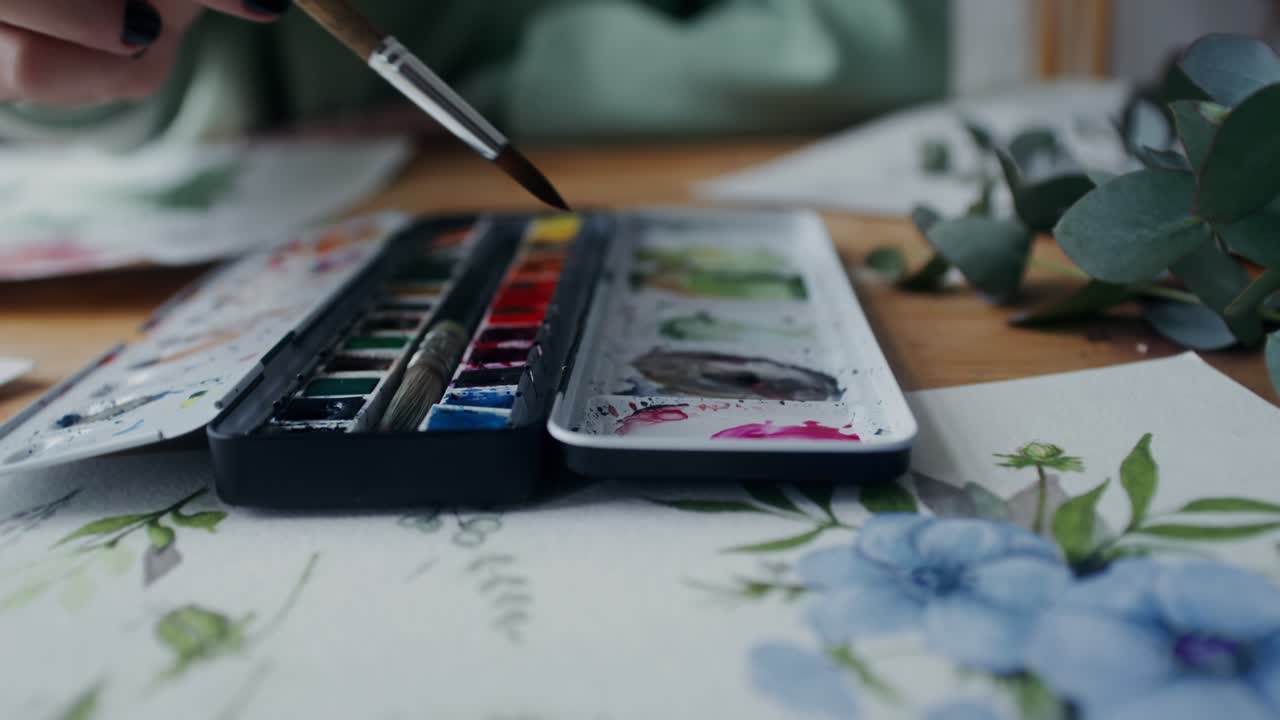 pittura ad acquerello in corso