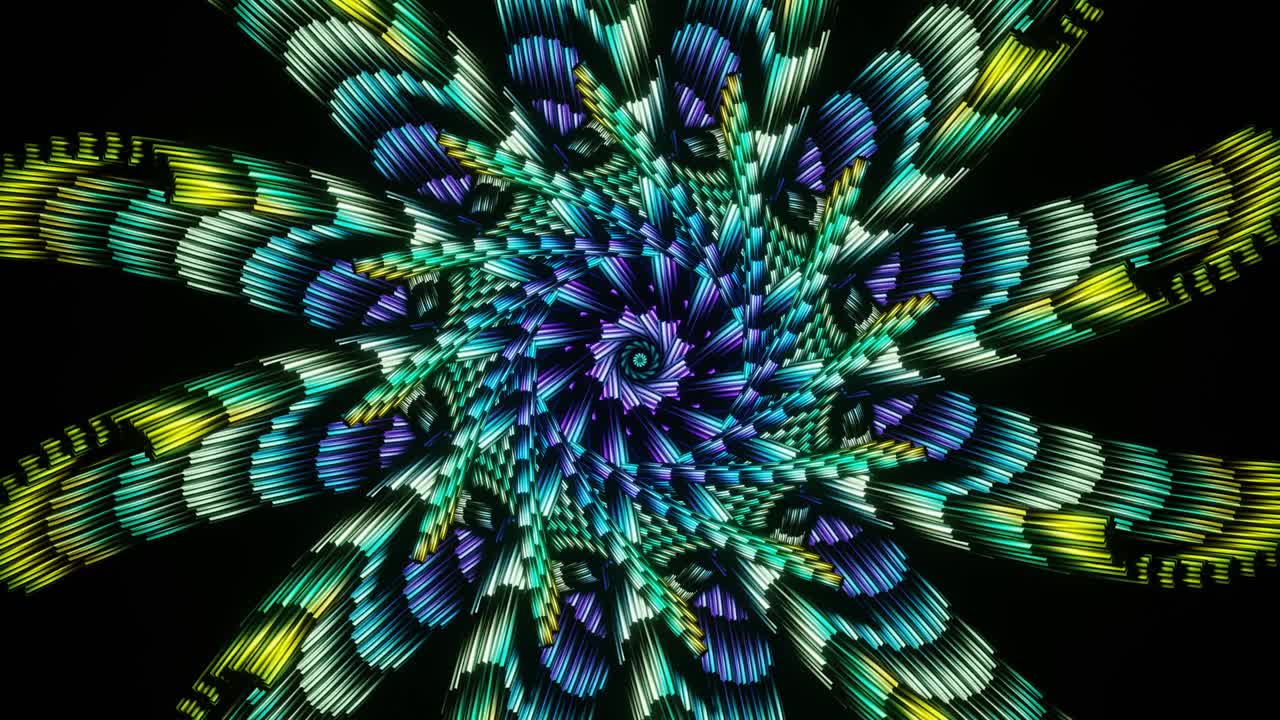 un fondo de mosaico multicolor abstracto que pulsa continuamente.