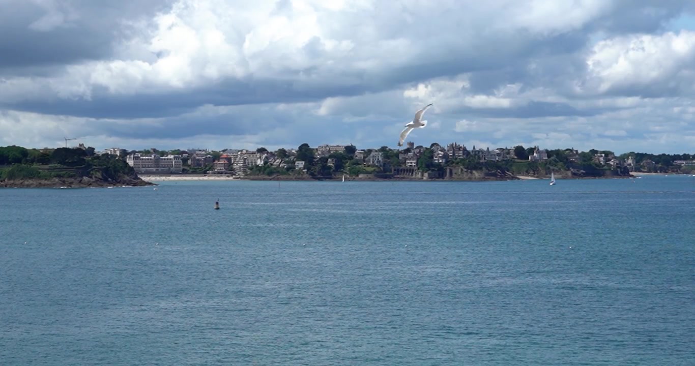Dinard, Francia, vista dai bastioni di Saint-Malo