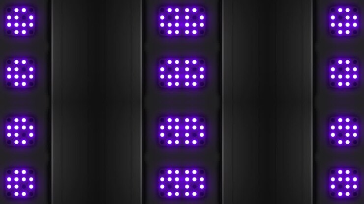 paneles de luz con led púrpura