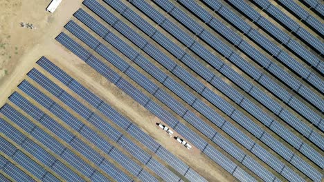 large solar energy field from above, clean technology and innovation for global sustainability