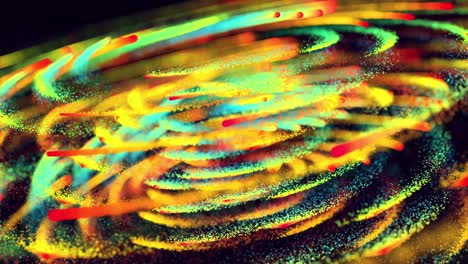 magic particles form beatuful trails. swirl structure. 3d render abstract colorful explosion with luma matte like alpha channel. rainbow color explosion.