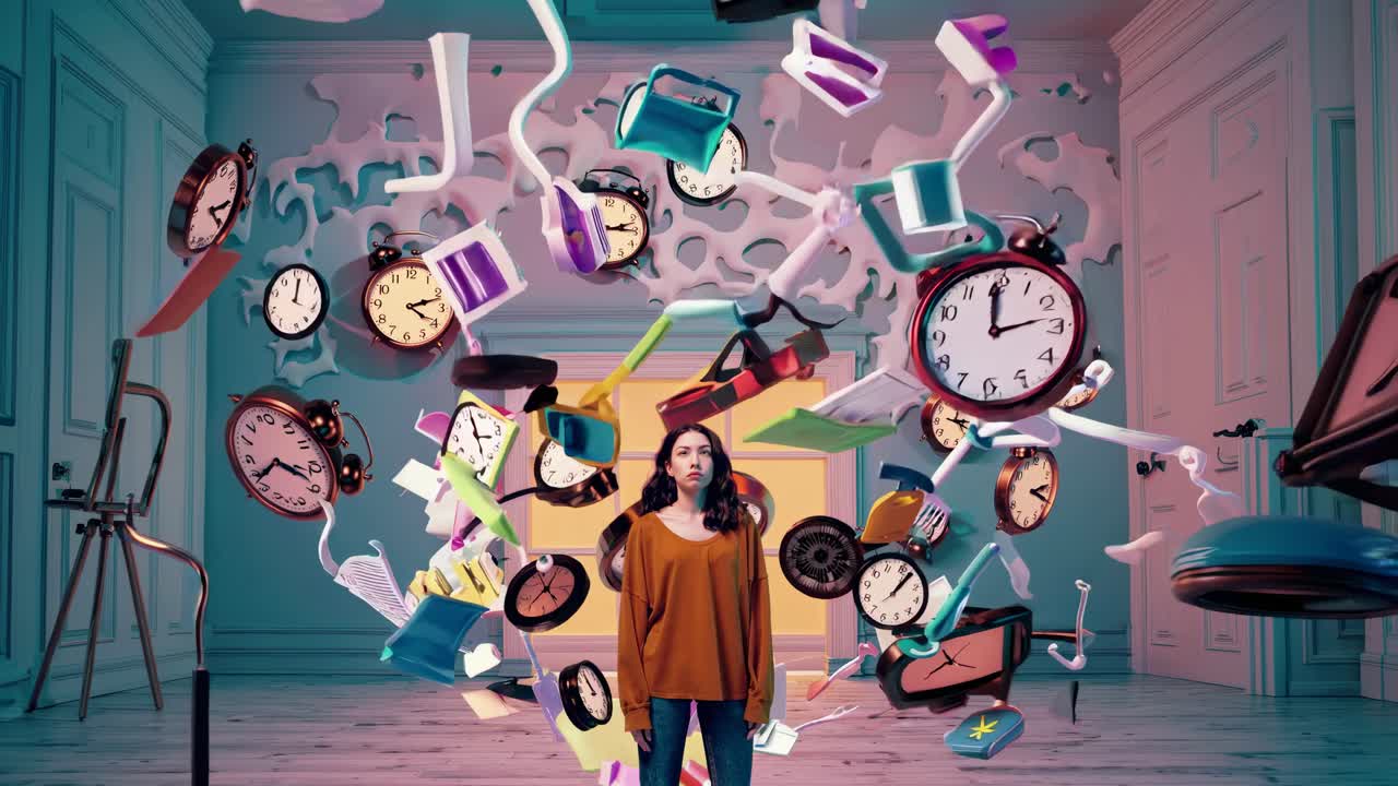 시간과 과제로 압도당합니다.