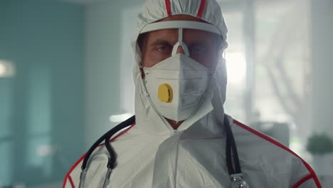 Portrait-physician-protective-suit-posing-in-hospital-infectious-department.