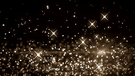 animación de múltiples manchas blancas brillantes de luz que se mueven en movimiento hipnótico sobre un fondo negro