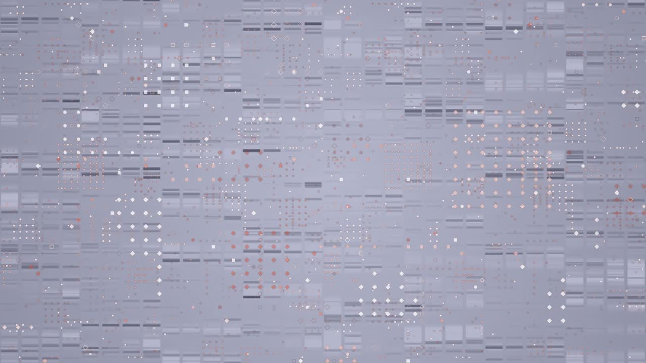 Animation of white lines over data processing