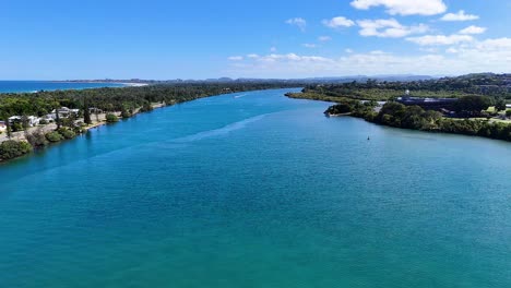 aerial view of tweed river's serene landscape