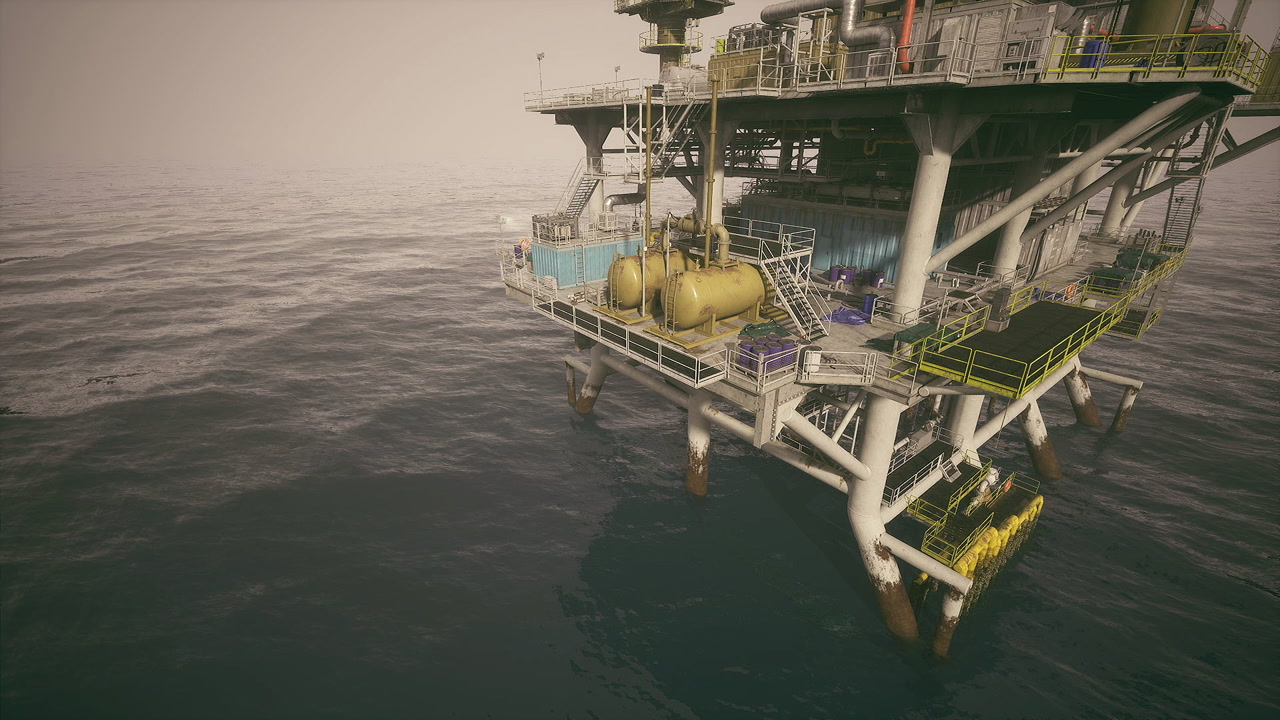 Engineering inspection of intricate network of pipes and valves on oil rig