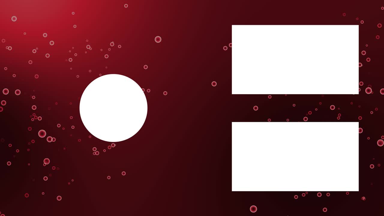 분류 거품 입자 끝 카드 모션 그래픽