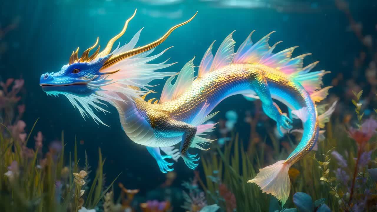 Beautiful Underwater Dragon