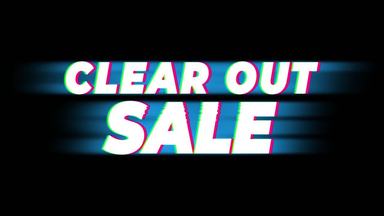 Clear Out Sale Graphic Design