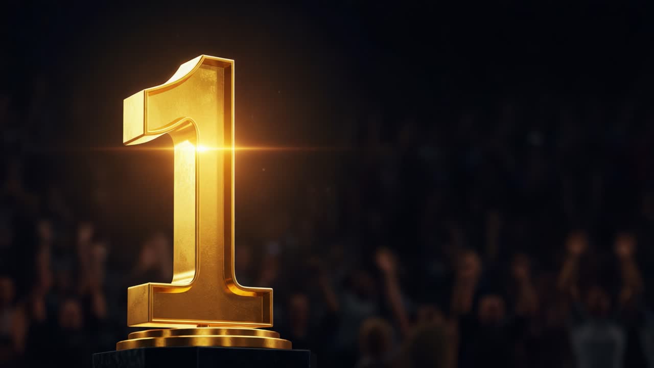 A Glorious Golden Trophy Symbolizing Victory and Achievement, Celebrated by Eager Fans in the Background, Highlighting the Thrill of Competition and Success