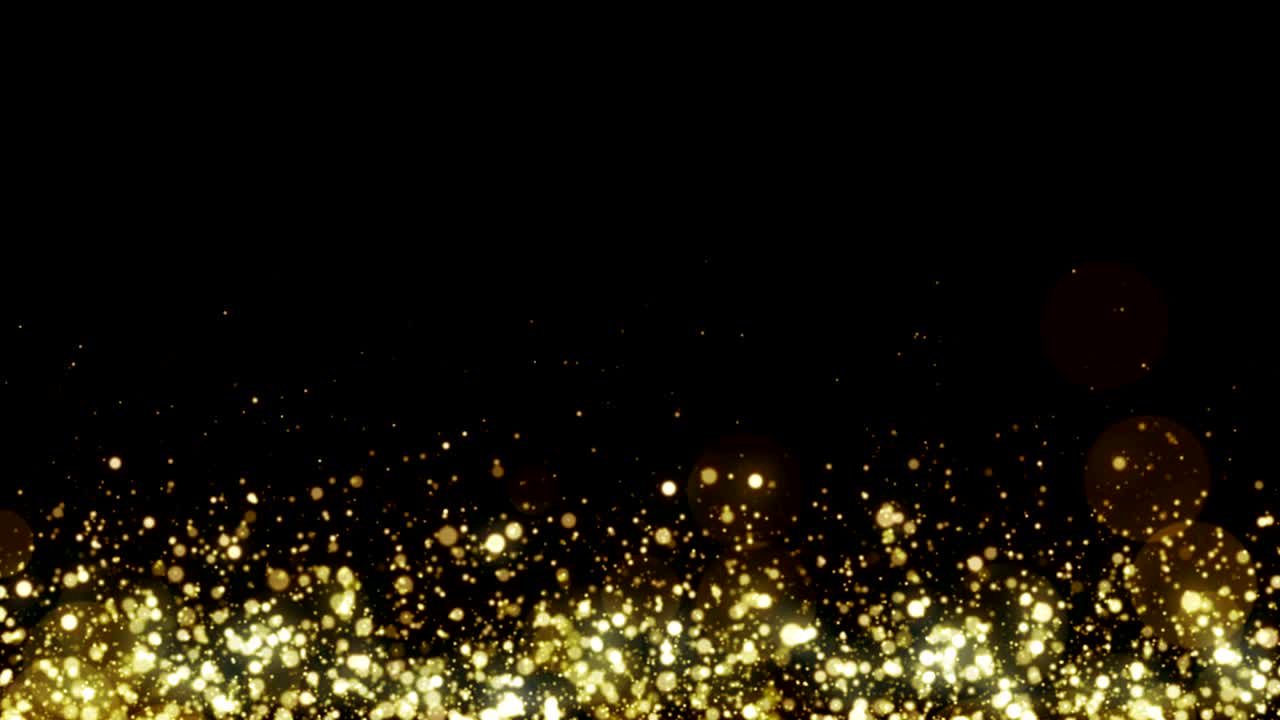 입자 금 반이는 보케상 먼지 추상적인 배경 루프