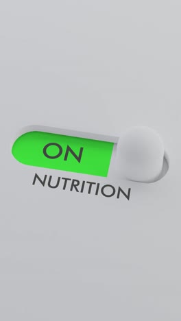 encendiendo el interruptor de nutrición vídeo vertical