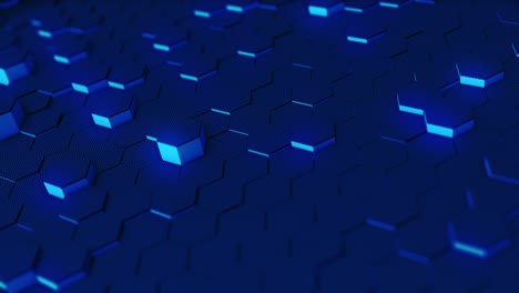 animación hexagonal abstracta patrón multicolor concepto suave de 4k