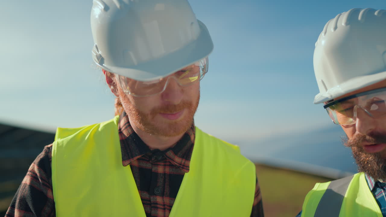 Solar Panel Installation Team