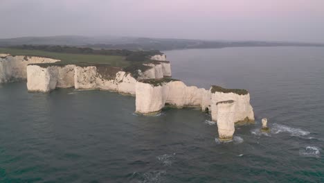 aerial view of the jurassic coast