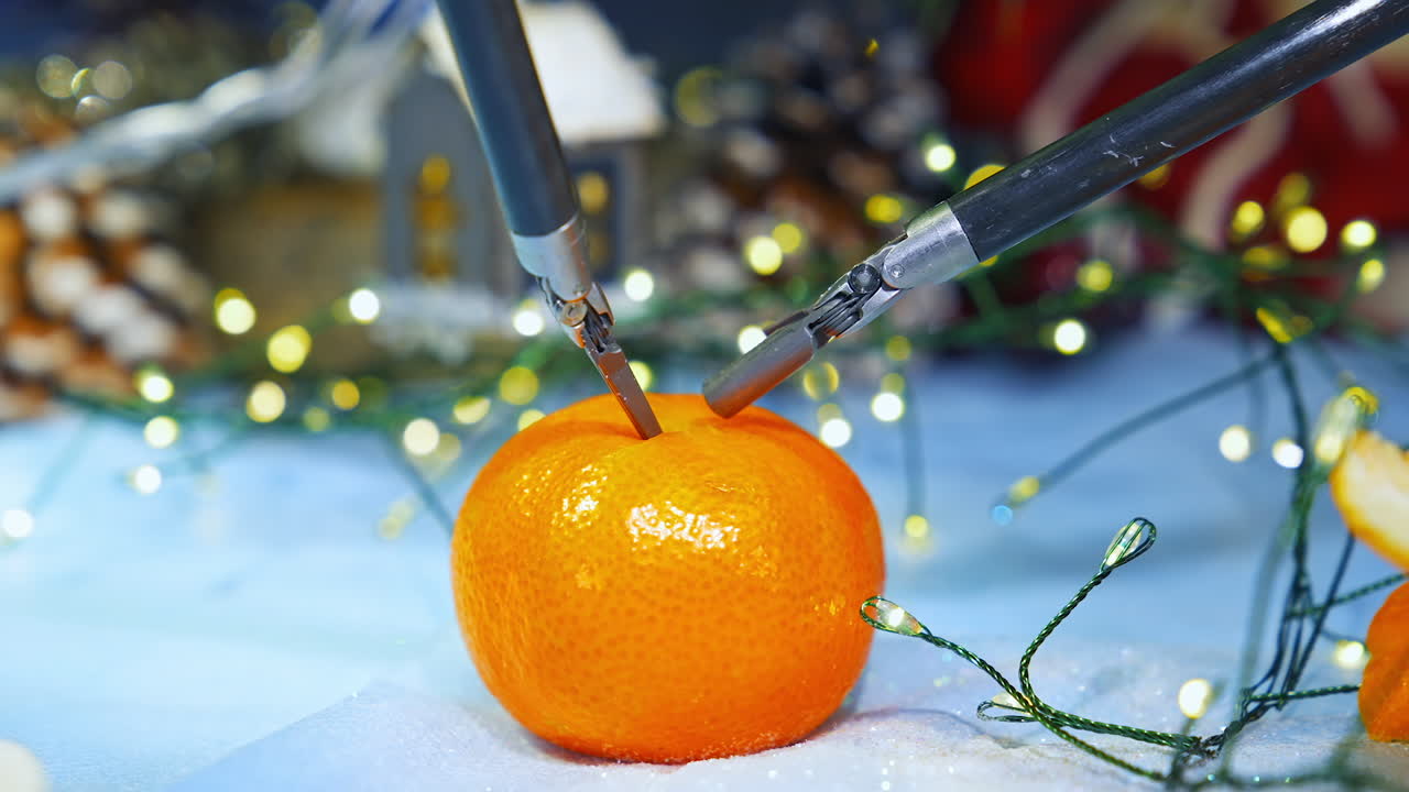 Minimally invasive bariatric surgical innovation. Medical operation involving robot at hospital