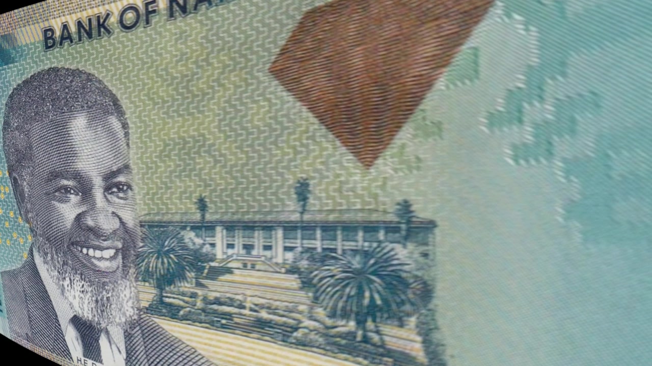 Namibijská bankovka 10 dolarů
