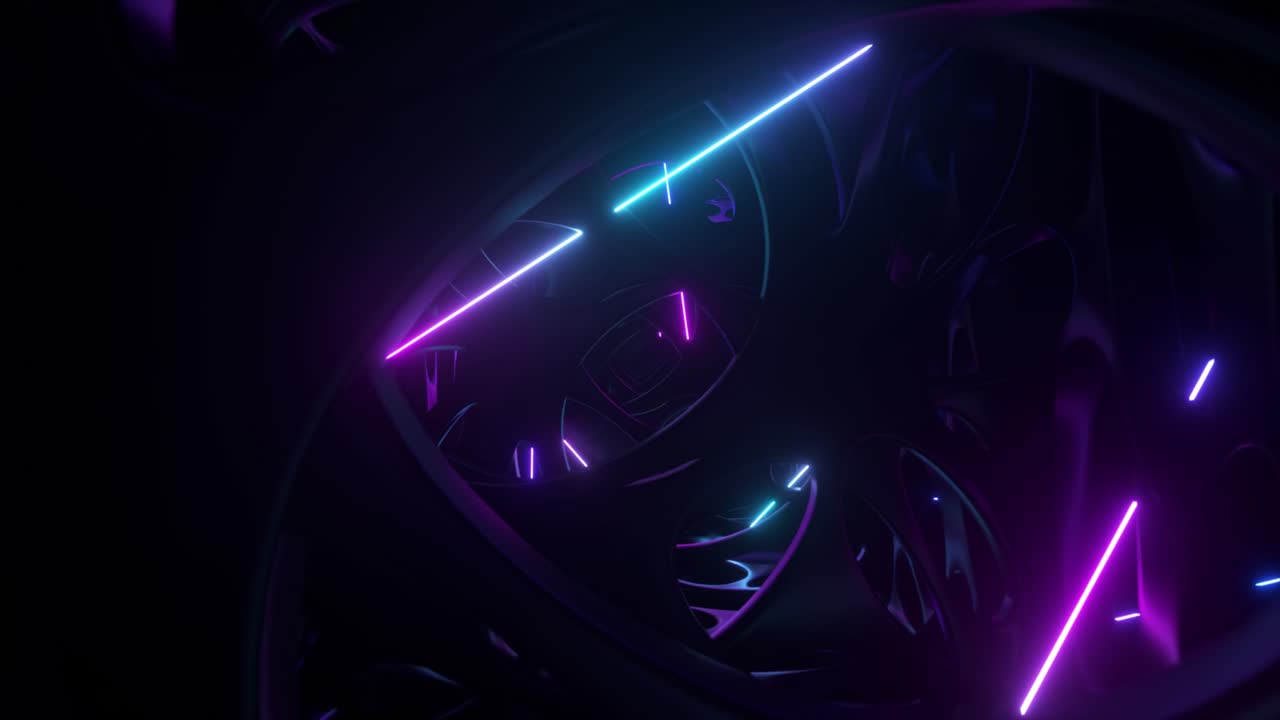 Abstract Neon Tunnel