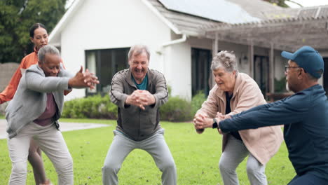 class, health and fitness with old people