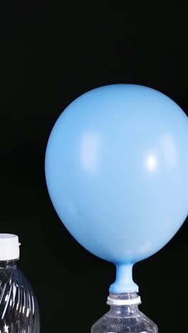 balloon inflates using chemical reaction demonstration