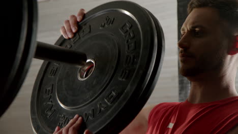 weightlifting in the gym