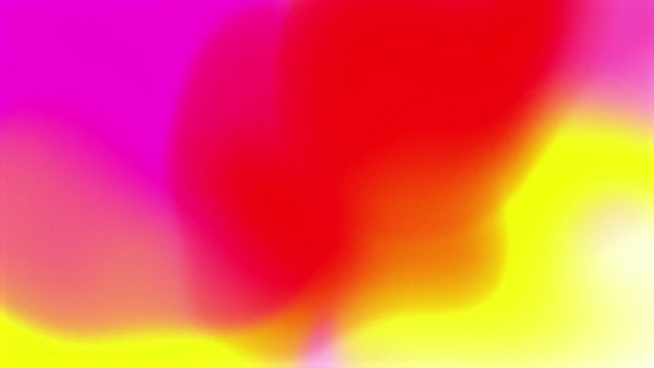 animación de formas brillantes de gradiente multicolores abstractas fuera de foco