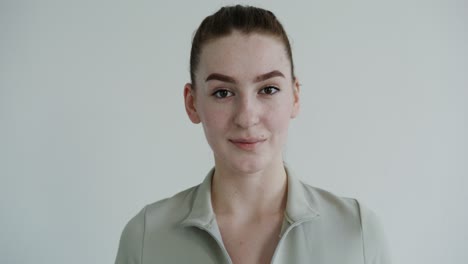 portrait of a smiling young woman