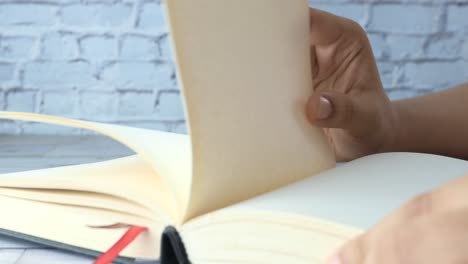 Person Reading an Open Book