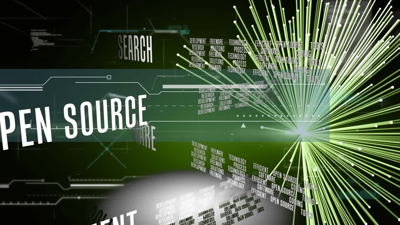 연구, 기술 및 컴퓨팅 텍스트의 애니메이션, 빛  ⁇ 과 데이터 처리
