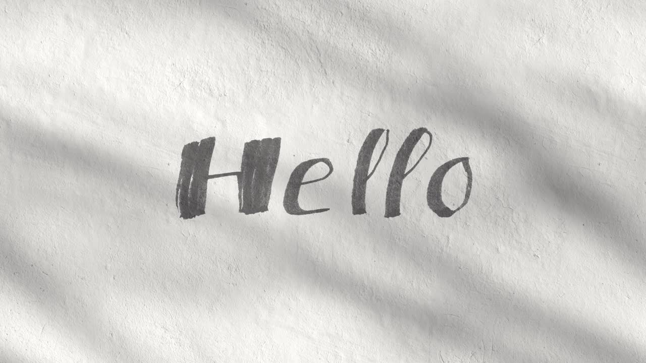 하 콘크리트 벽에 쓰여진 손으로 쓰여진 문자, 루프 스 비디오