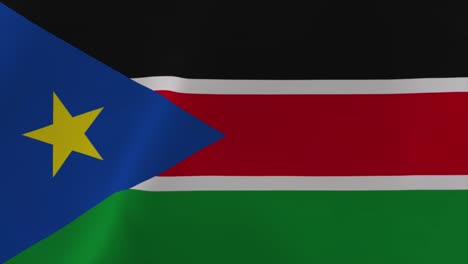 south sudan waving flag animation 4k moving wallpaper background