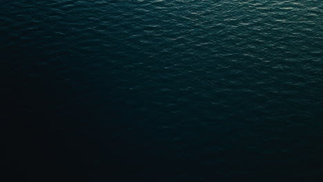 aerial body of water with a dark blue color