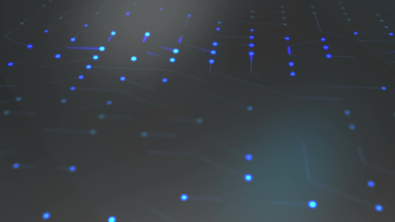 fondo de la placa de circuitos - espacio de copia, azul - animación en bucle - computadora, datos, tecnología, inteligencia artificial video de stock 4k
