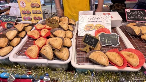 variety of cookies displayed for sale at market