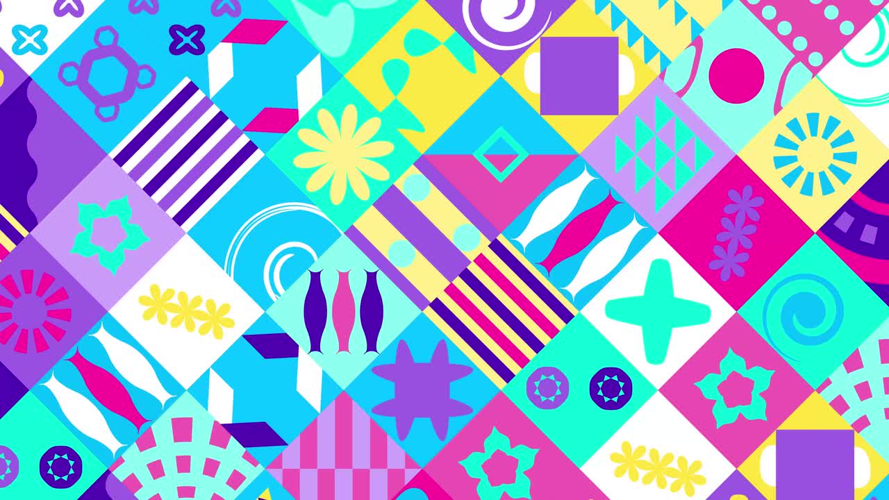 Pop And Colorful Geometric Shape Background