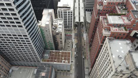 Cityscape in Chicago Illinois aerial