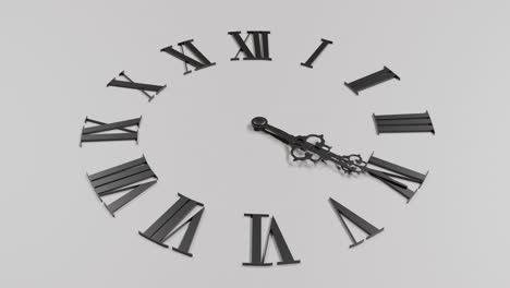 clock counting 24 hour day