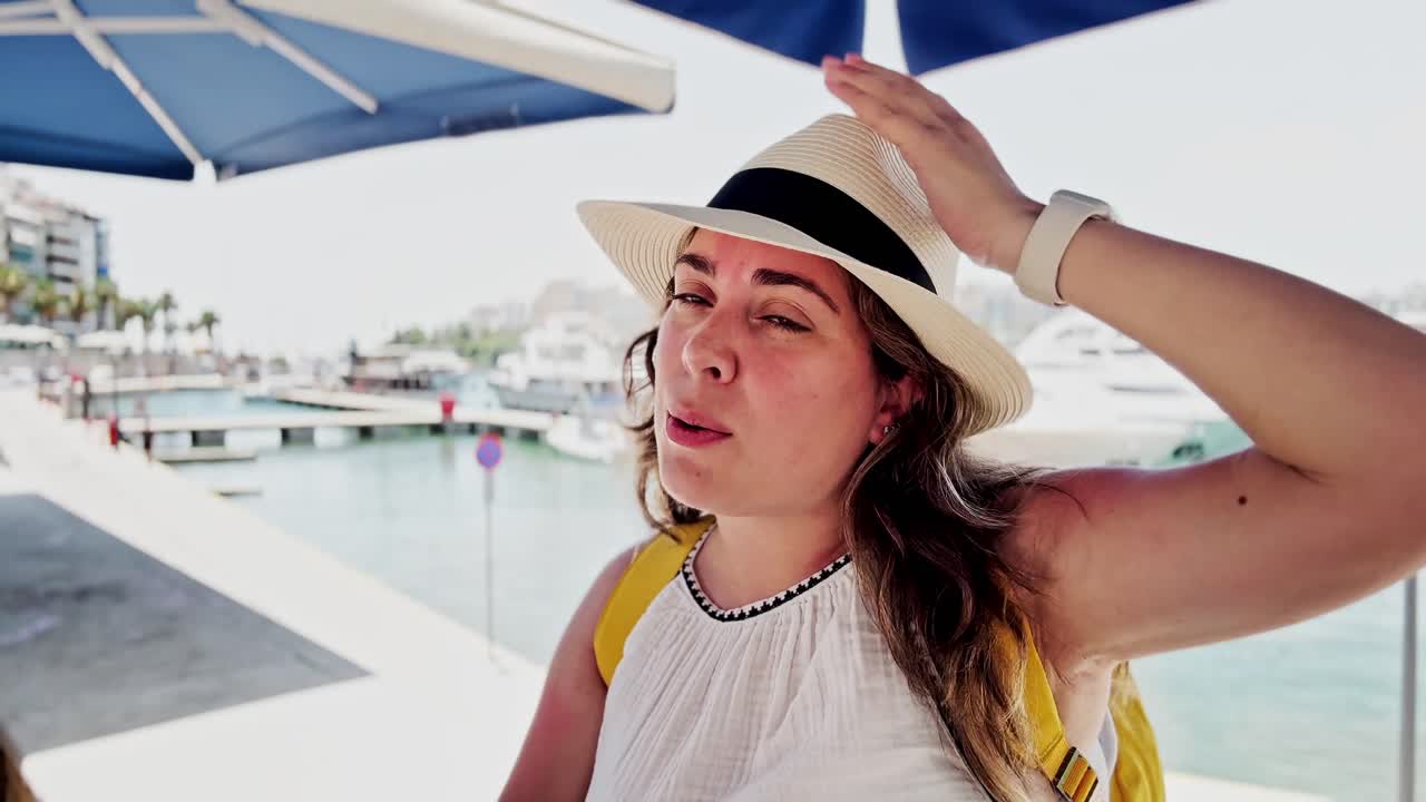 Athens Marina Respite: Tourist Feels the Summer Breeze