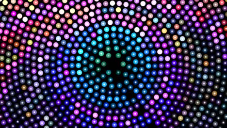fondo abstracto con puntos rotativos de colores