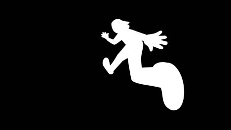 corriendo en la flecha