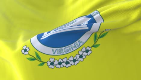 flag of arlington county, state of virginia, united states - loop