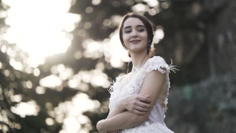 bride in a wedding dress