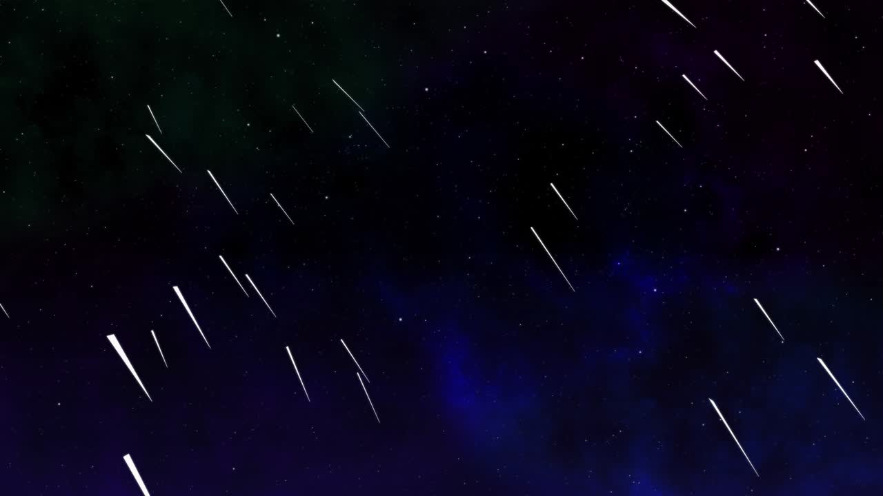 animación de partículas de meteoritos del universo gráficos de movimiento