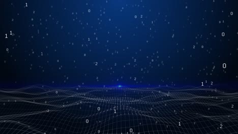 digital cyber wave particles flowing digital lines cyberspace background technology connect big data