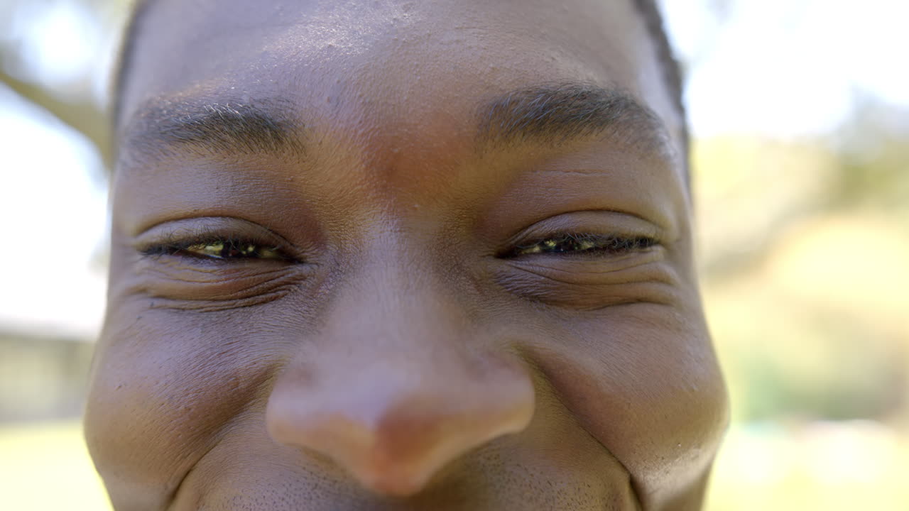 Close-up of person face showing detailed facial features and expression