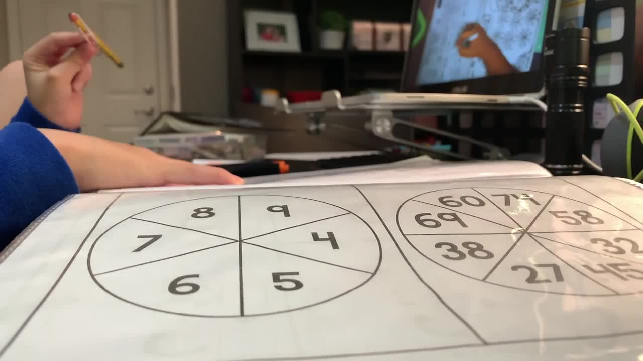 clase de matemáticas en línea para niños