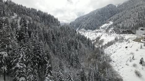 Vista-Aérea-Del-Paisaje-Nevado